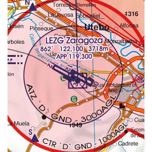 Spain North East VFR chart 2024