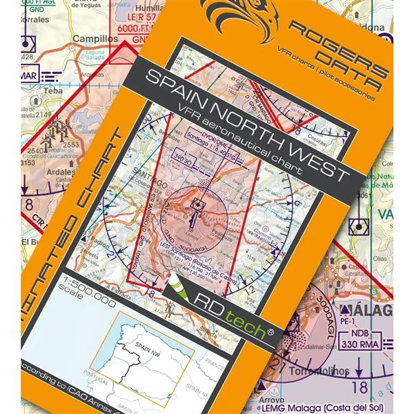 Spain North West VFR ICAO Chart 2025