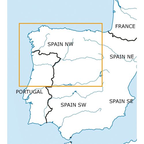 Španělsko - severozápad VFR mapa 2022 1:500 000