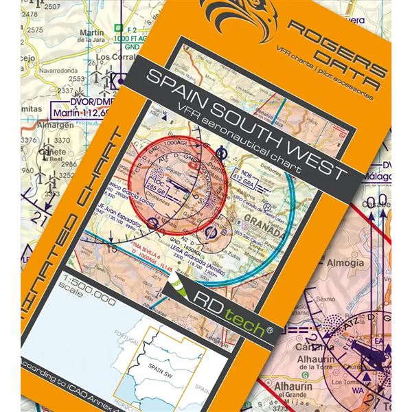 Spain South West VFR ICAO Chart 2025