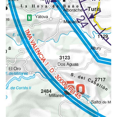 Spain South West VFR ICAO Chart 2025