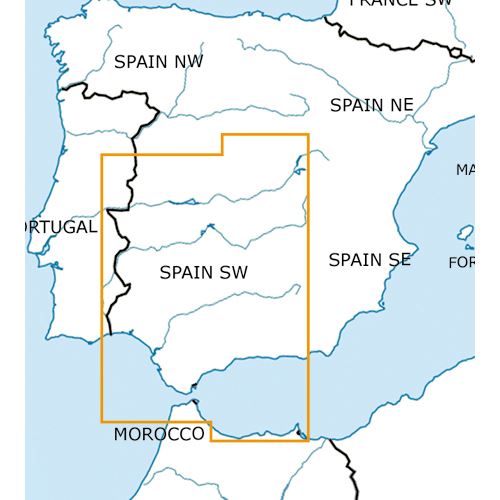 Spain South West VFR ICAO Chart 2025