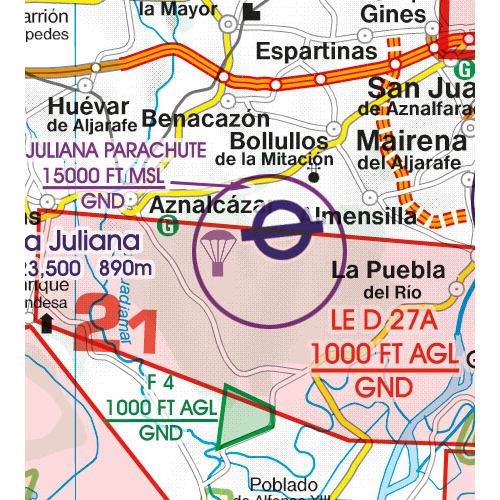 Spain South West VFR ICAO Chart 2025