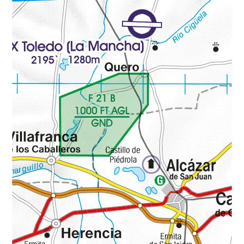 Spain South West VFR ICAO Chart 2025