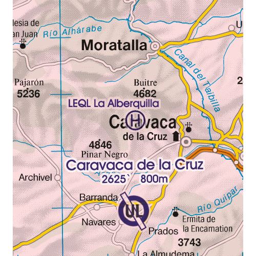 Spain South West VFR ICAO Chart 2025