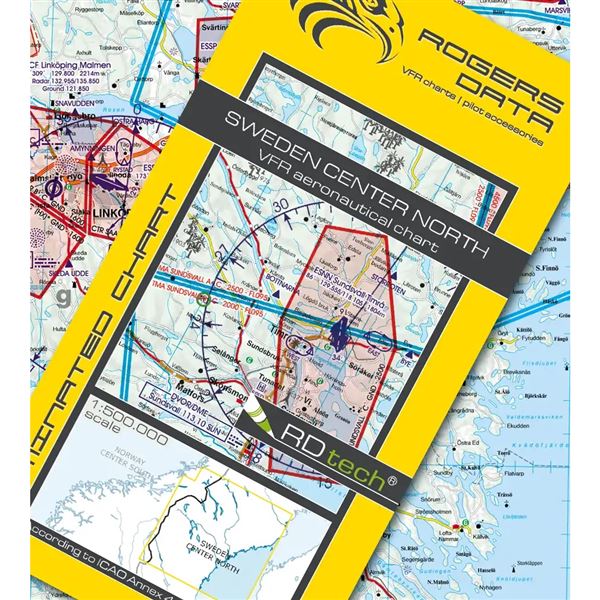 Sweden Center North VFR Chart 2024