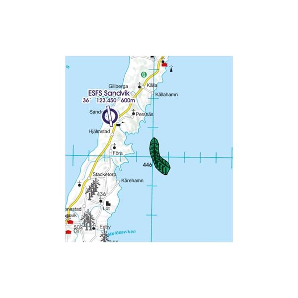 Sweden Center North VFR ICAO Chart 2025