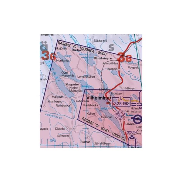 Sweden Center South VFR ICAO Chart 2025