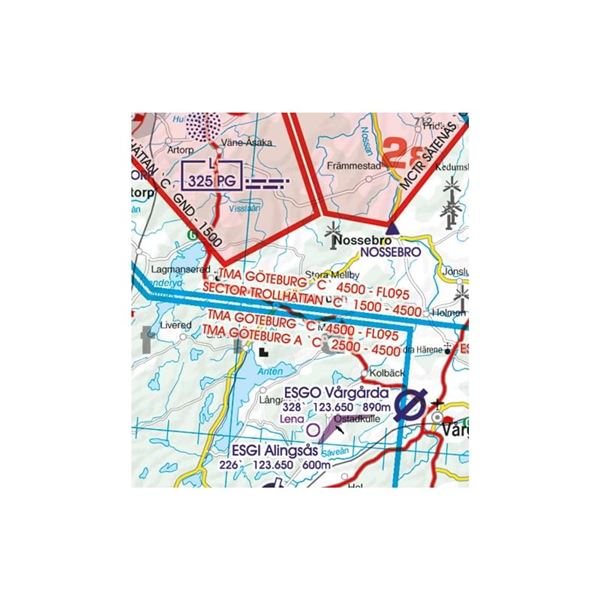 Sweden North VFR ICAO Chart 2025