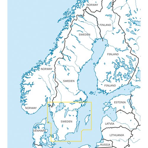 Švédsko Jih VFR mapa 2024