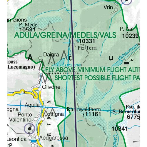 Switzerland VFR ICAO Chart 2025