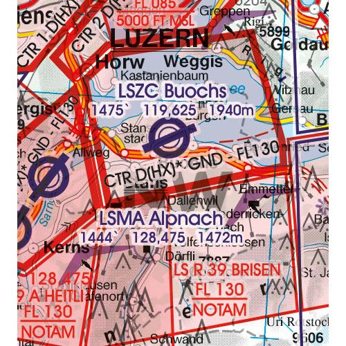 Switzerland VFR Chart 2024