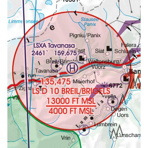 Switzerland VFR ICAO Chart 2025