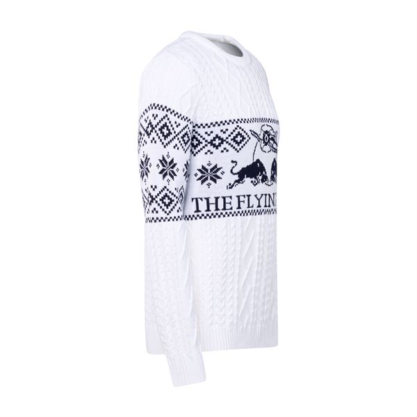 RED BULL Winter Sweater Flying Bulls white, XXL
