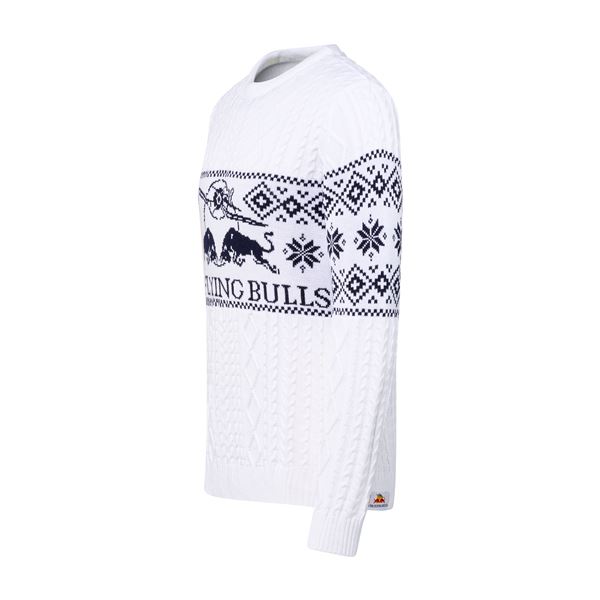 RED BULL Winter Sweater Flying Bulls white, XXL