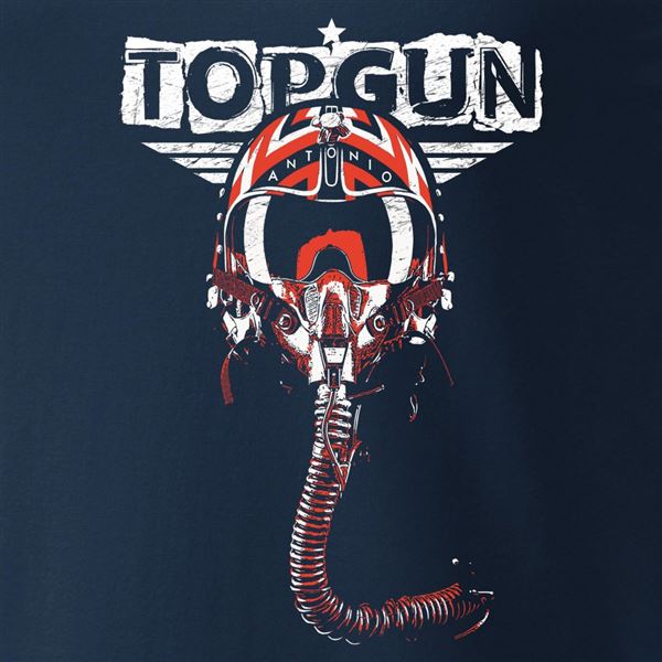 ANTONIO T-Shirt with pilot helmet TOPGUN, XXL