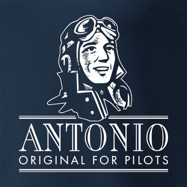 ANTONIO Tričko s pilotní helmou TOPGUN, L