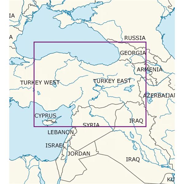 Turecko Východ VFR mapa 2023