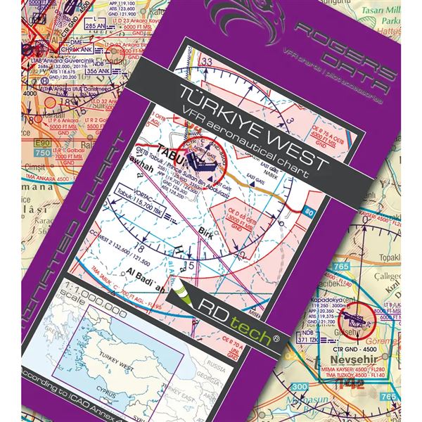 Turkey West VFR ICAO Chart 2025