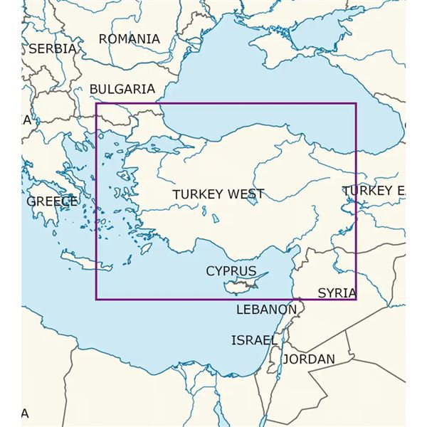 Turecko Západ VFR mapa 2023