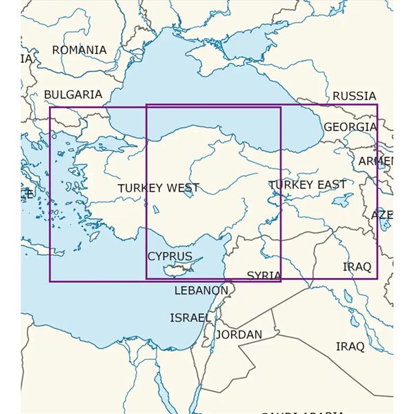 Turkey West VFR ICAO Chart 2025
