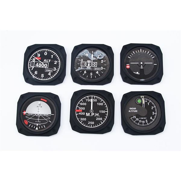 Coasters - Aircraft Instruments JET