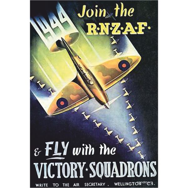 Hliníkový poster s bojovým letounem RNZAF