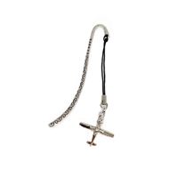 Záložka do knihy Cessna, stříbrná