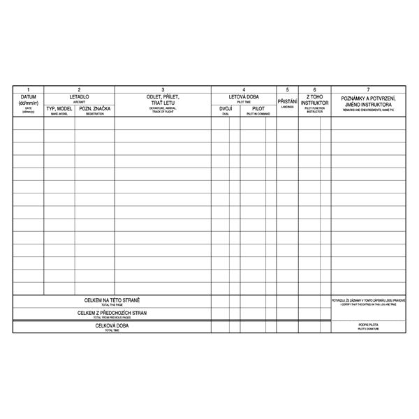 Pilot logbook - microlight pilot (soft binding - booklet)