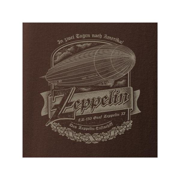 ANTONIO T-Shirt with ZEPPELIN brown, M