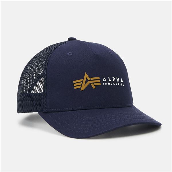 Alpha Industries Label Trucker Cap rep. blue