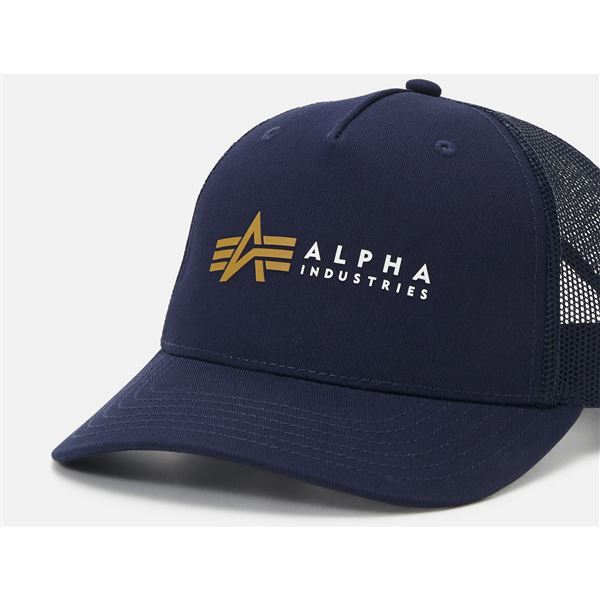Alpha Industries Label Trucker Cap rep. blue