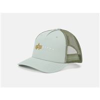 Alpha Industries Label Trucker Cap dusty green Alpha Industries Label Trucker Cap dusty green
