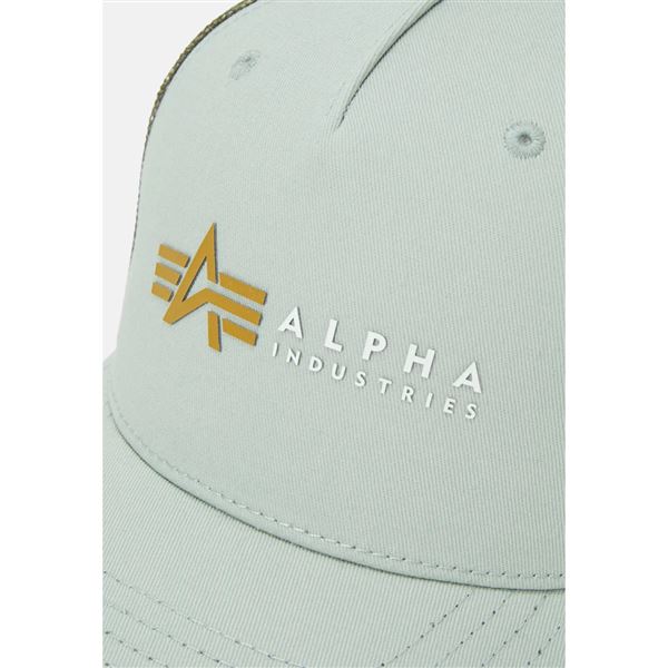 Alpha Industries Label Trucker Cap dusty green