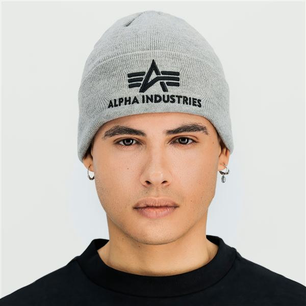 Alpha Industries Čepice 3D šedá