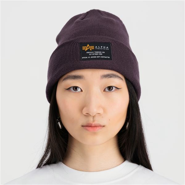 Alpha Industries Čepice Crew tm. fialová