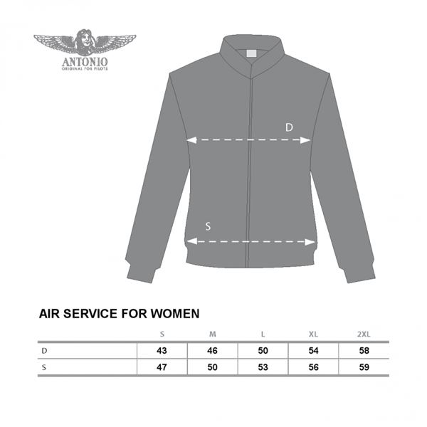 ANTONIO Dámská mikina s leteckou tématikou AIR SERVICE, XL