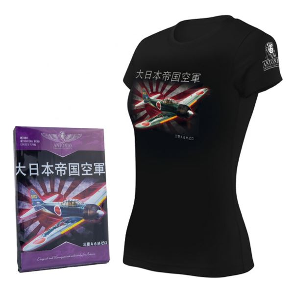 ANTONIO Women T-shirt MITSHUBISHI A6M, L