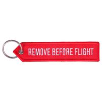 Keyring REMOVE BEFORE FLIGHT classic