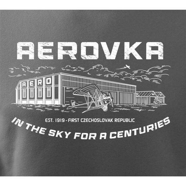 ANTONIO Mikina s hangárem AEROVKA, L