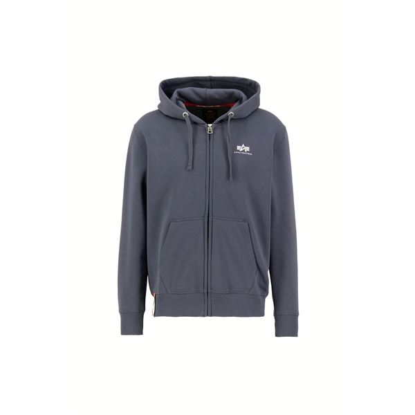 Alpha Industries Basic Zip Hoodie SL greyblack, M