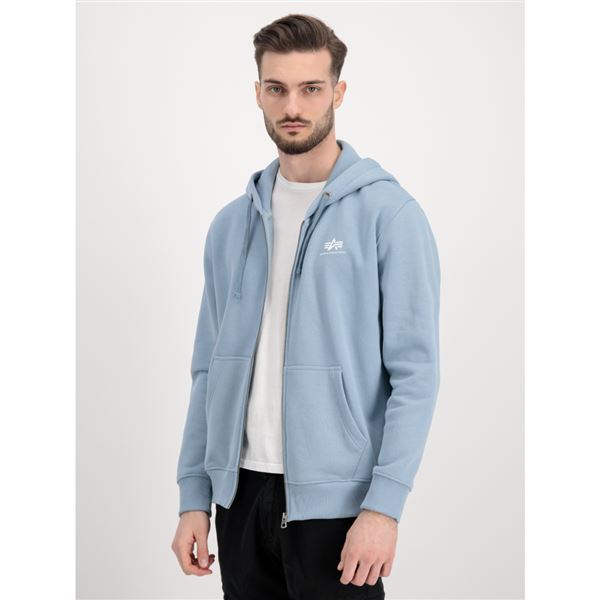 Alpha Industries Basic Zip Hoodie SL greyblue, M