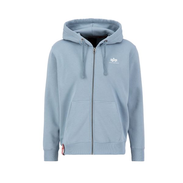 Alpha Industries Basic Zip Hoodie SL greyblue, M