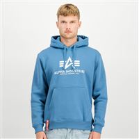 Alpha Industries Mikina Basic s kapucí modrá, XL
