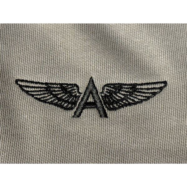 ANTONIO Mikina s logem A-WINGS šedá, XL