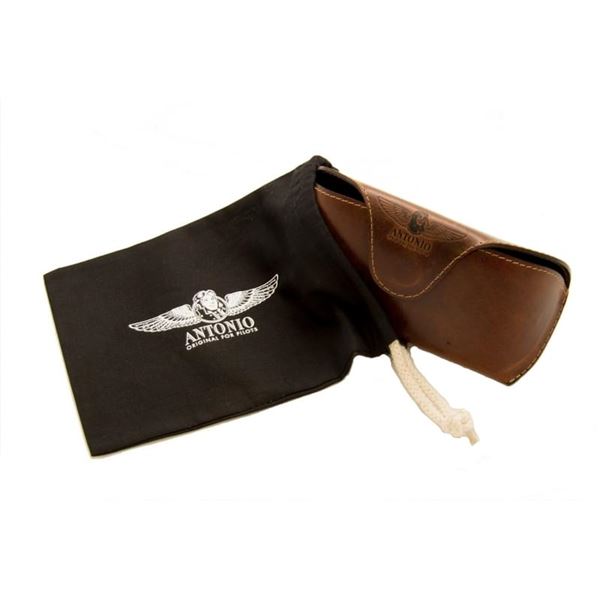 ANTONIO Leather case for sunglasses AVIATOR