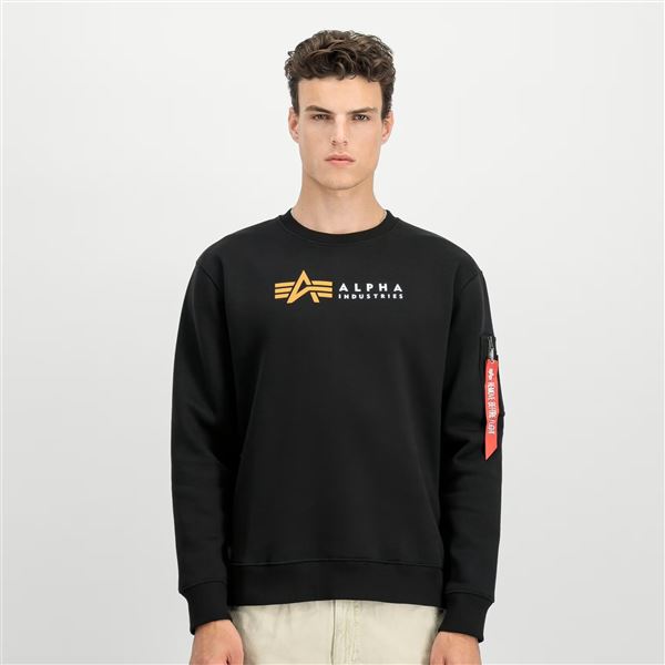 Alpha Industries Mikina Label černá, L