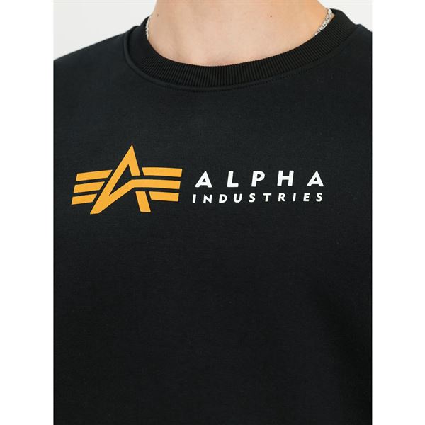 Alpha Industries Mikina Label černá, L
