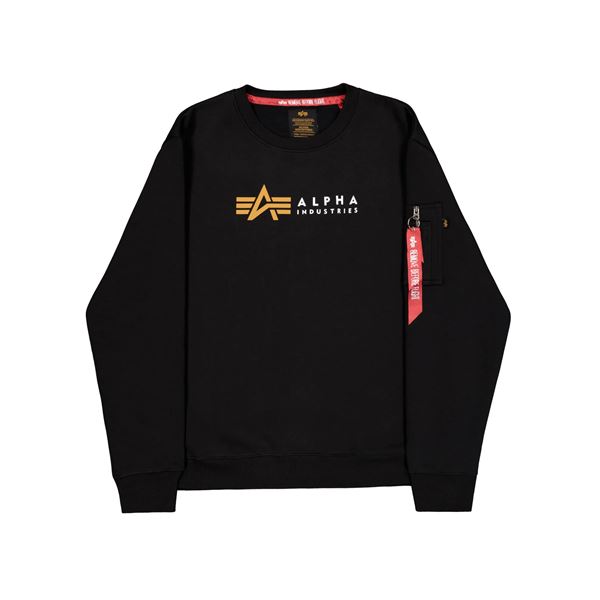 Alpha Industries Mikina Label černá, L