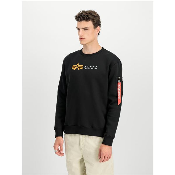 Alpha Industries Mikina Label černá, L